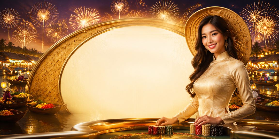 Người phụ nữ đội nón lá tại Cần Thơ xem kết quả xổ số trực tuyến trên điện thoại