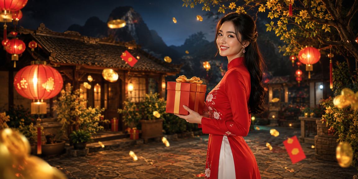 Người dùng Ninh Bình nhận thưởng phong bao đỏ từ 3gpp trong tà áo dài