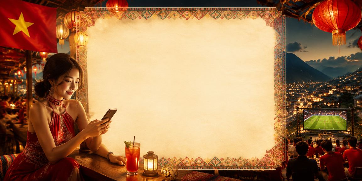 Người dùng tại chợ đêm Sapa mở ứng dụng casino trên điện thoại để kiểm tra voucher và ưu đãi